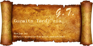 Guzmits Terézia névjegykártya